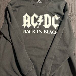 AC/DC Black Crew Neck Sweatshirt